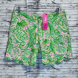 Lilly Pulitzer Darci Knit Shorts Fins and Flippers
